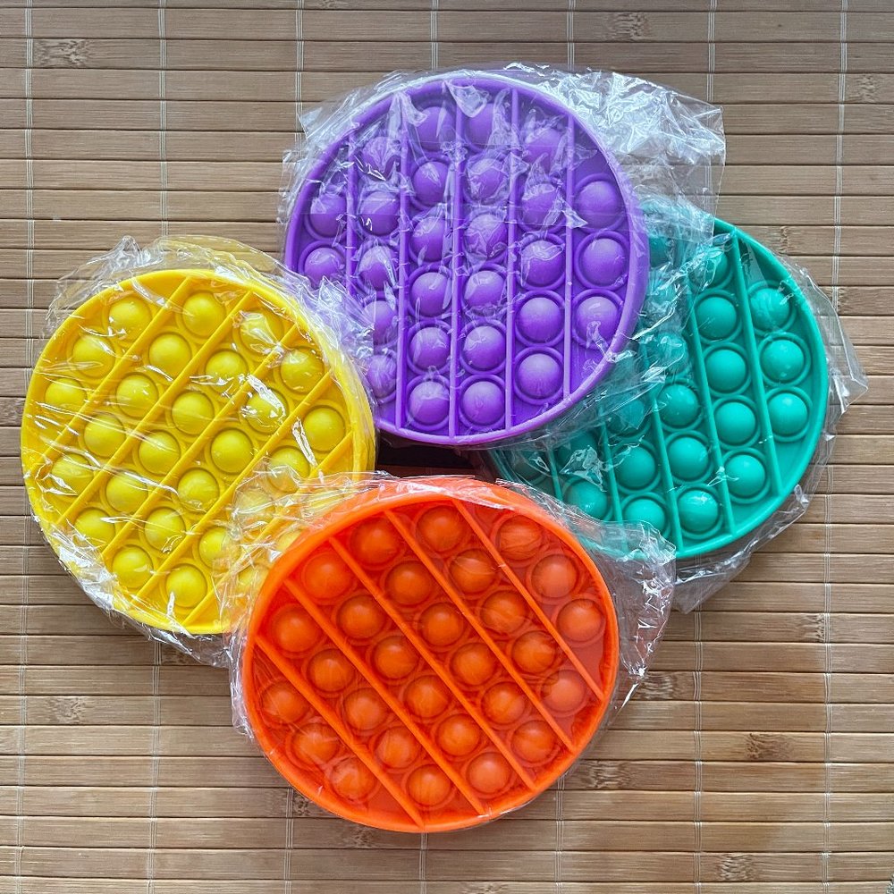 Silicone Pop Fidget Sensory Toys For Kids (4pk)